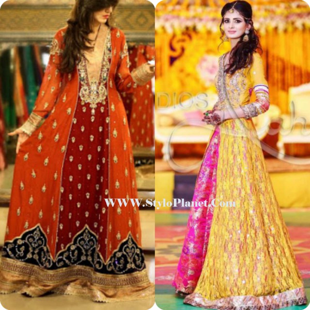 New Fashionable Wedding-Bridal-Mehndi Dresses Designs-2